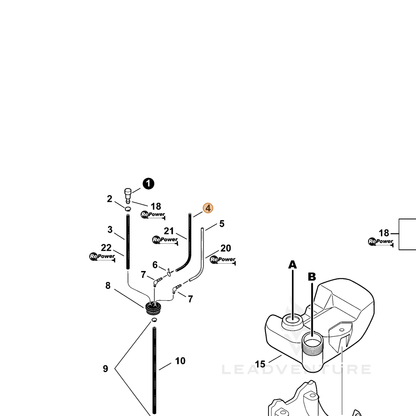ECHO part V471005660 — IPL diagram snippet (6x zoom, amber highlight)