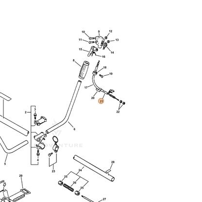 ECHO part V475002270 — IPL diagram snippet (6x zoom, amber highlight)