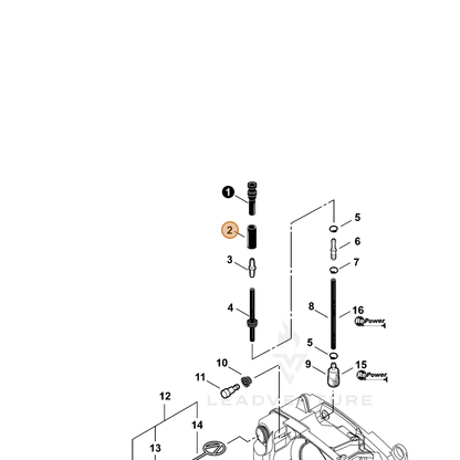 ECHO part V475007380 — IPL diagram snippet (6x zoom, amber highlight)