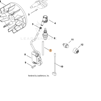ECHO part V475008680 — IPL diagram snippet (6x zoom, amber highlight)