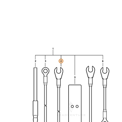 ECHO part V485000470 — IPL diagram snippet (6x zoom, amber highlight)