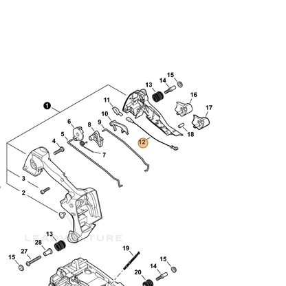 ECHO part V485002441 — IPL diagram snippet (6x zoom, amber highlight)