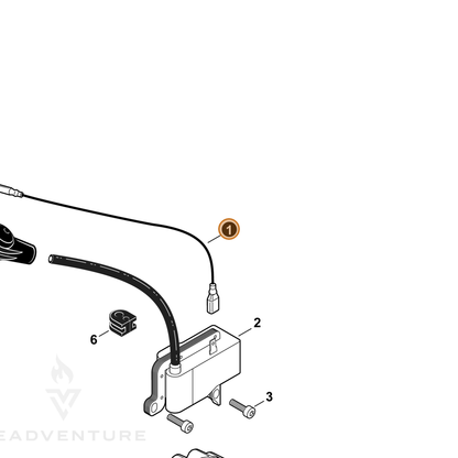 ECHO part V485002900 — IPL diagram snippet (6x zoom, amber highlight)