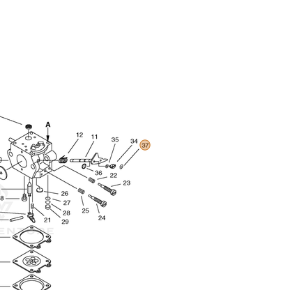 ECHO part V490000440 — IPL diagram snippet (6x zoom, amber highlight)
