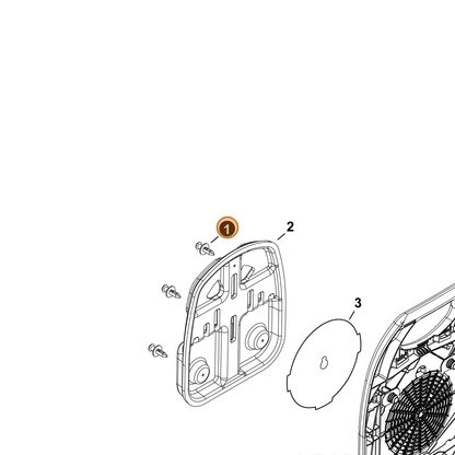 ECHO part V491000540 — IPL diagram snippet (6x zoom, amber highlight)