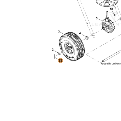 ECHO part V640001070 — IPL diagram snippet (6x zoom, amber highlight)