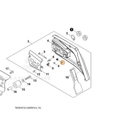 ECHO part V651001060 — IPL diagram snippet (6x zoom, amber highlight)