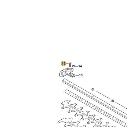 ECHO part V805000120 — IPL diagram snippet (6x zoom, amber highlight)