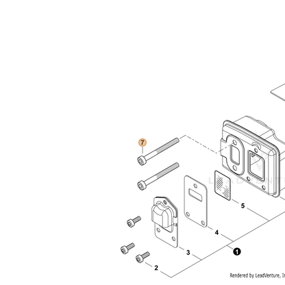 ECHO part V805000380 — IPL diagram snippet (6x zoom, amber highlight)