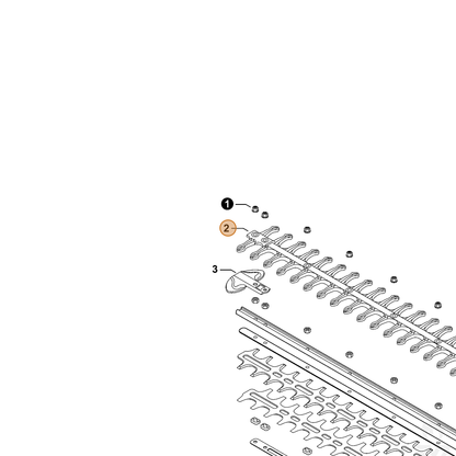 ECHO part X431000220 — IPL diagram snippet (6x zoom, amber highlight)