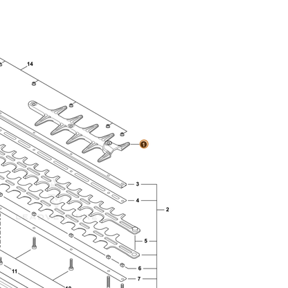 ECHO part X431000240 — IPL diagram snippet (6x zoom, amber highlight)