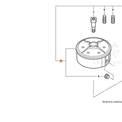 ECHO part X470000311 — IPL diagram snippet (6x zoom, amber highlight)