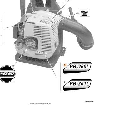 ECHO part X503000870 — IPL diagram snippet (6x zoom, amber highlight)