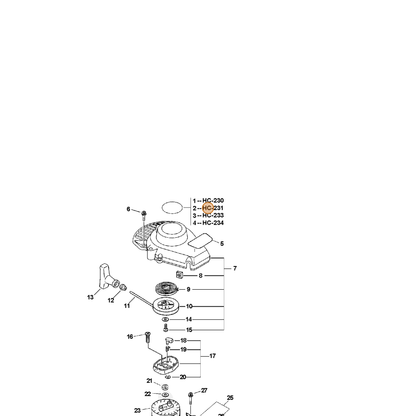 ECHO part X503001160 — IPL diagram snippet (6x zoom, amber highlight)