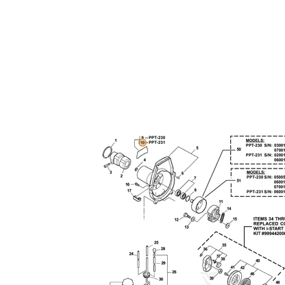 ECHO part X503001680 — IPL diagram snippet (6x zoom, amber highlight)