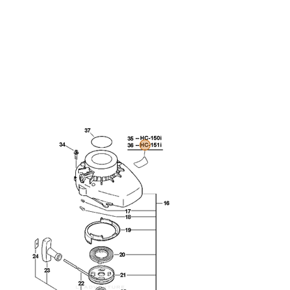 ECHO part X503004560 — IPL diagram snippet (6x zoom, amber highlight)