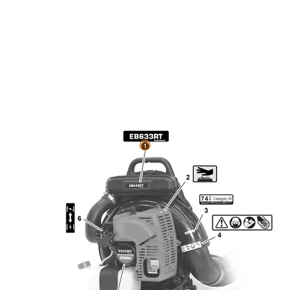 ECHO part X503009260 — IPL diagram snippet (6x zoom, amber highlight)