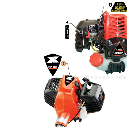ECHO part X503014391 — IPL diagram snippet (6x zoom, amber highlight)