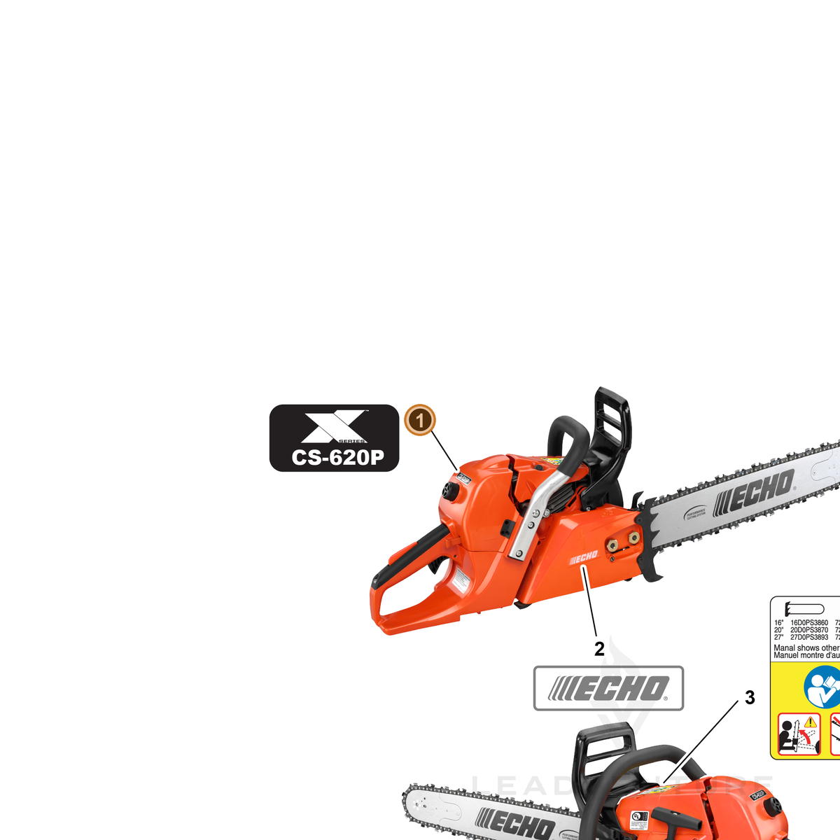 ECHO part X503014840 — IPL diagram snippet (6x zoom, amber highlight)