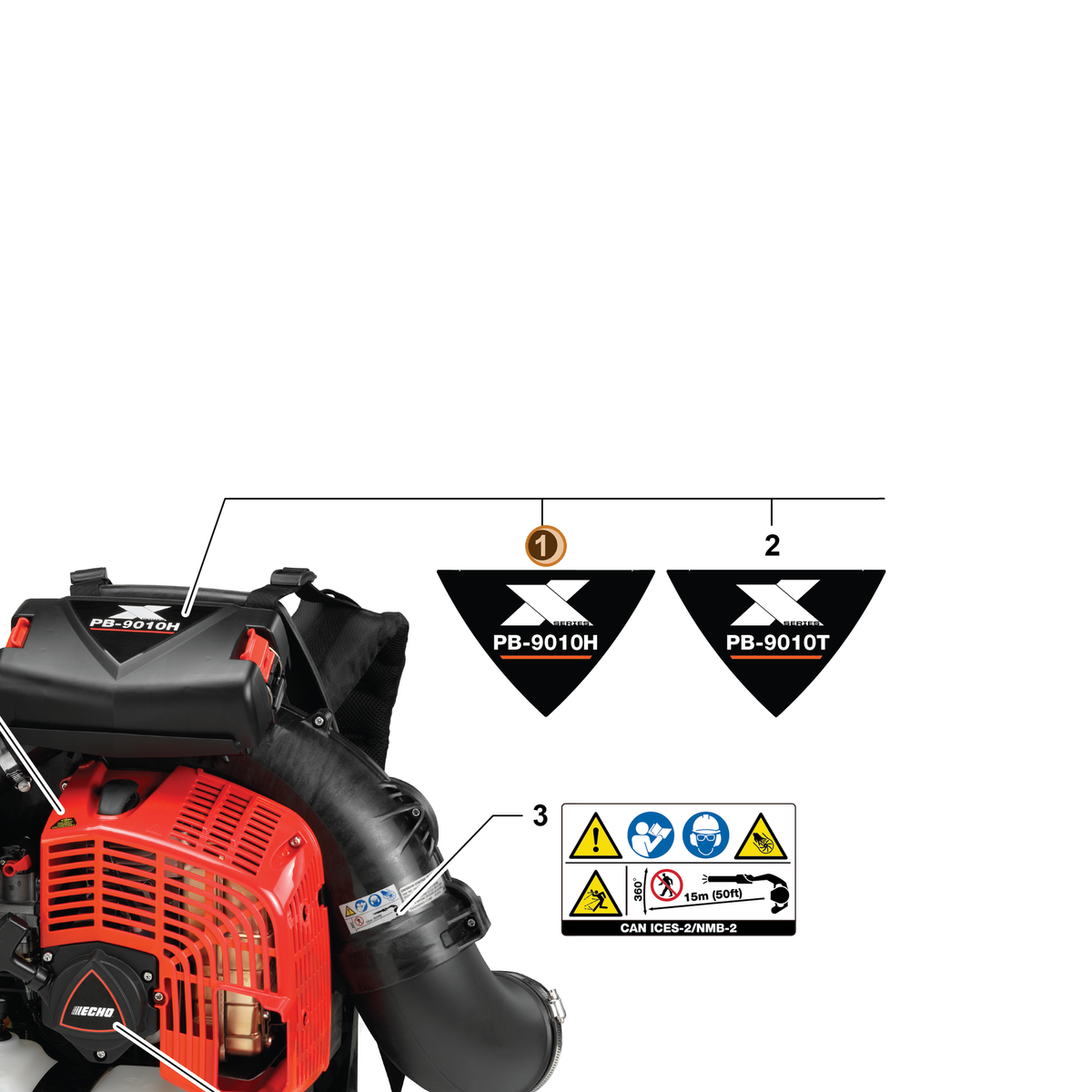 ECHO part X503015760 — IPL diagram snippet (6x zoom, amber highlight)