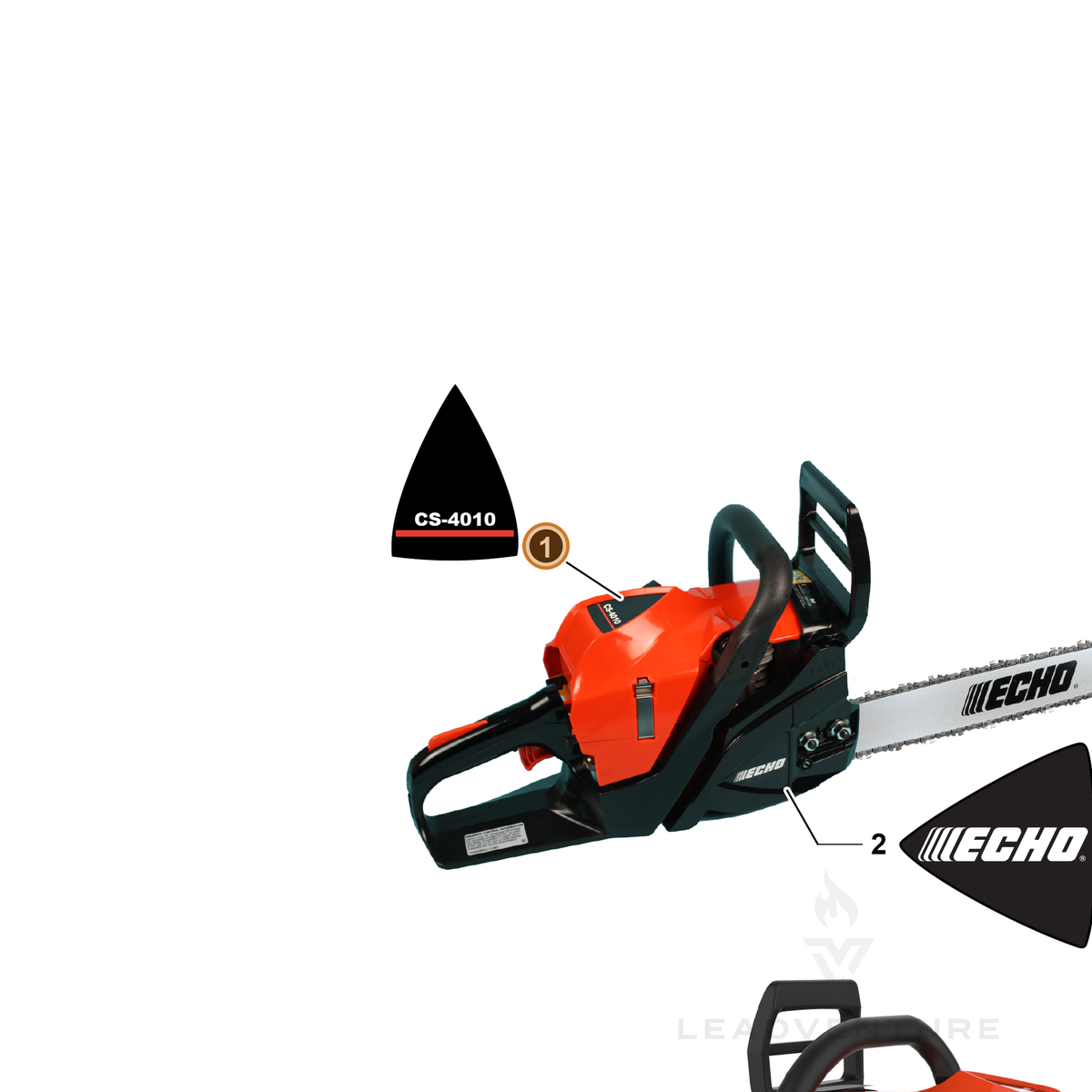 ECHO part X503016270 — IPL diagram snippet (6x zoom, amber highlight)