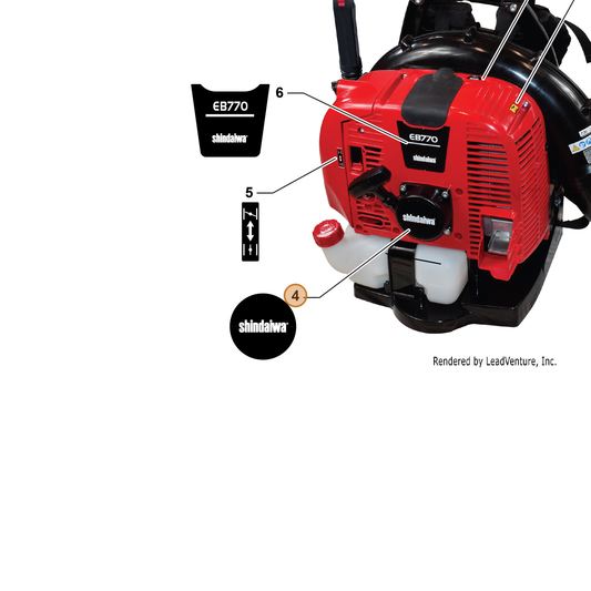 Echo part X504007390 — IPL diagram snippet (6x zoom, amber highlight)