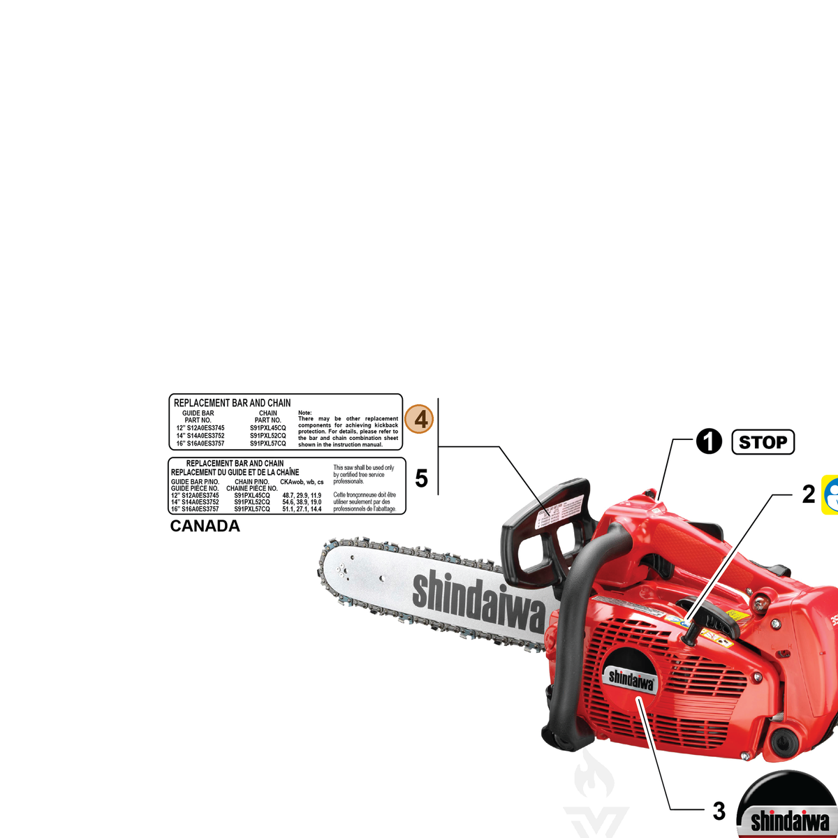 Echo part X505009440 — IPL diagram snippet (6x zoom, amber highlight)