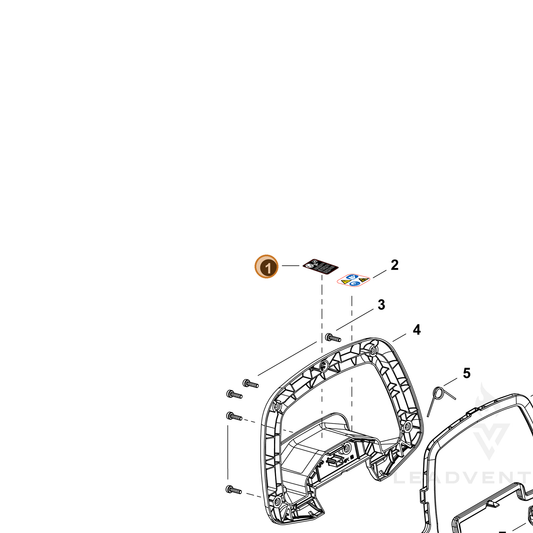 Echo part X505012170 — IPL diagram snippet (6x zoom, amber highlight)