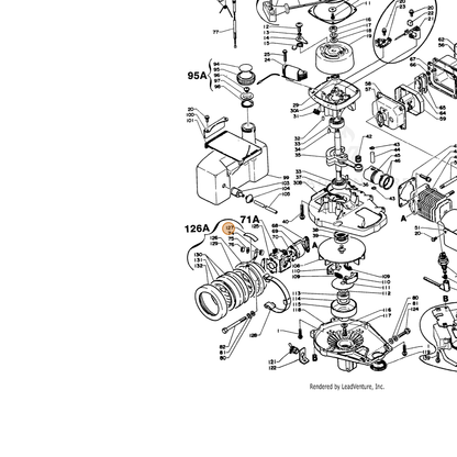 ECHO part X506000010 — IPL diagram snippet (6x zoom, amber highlight)