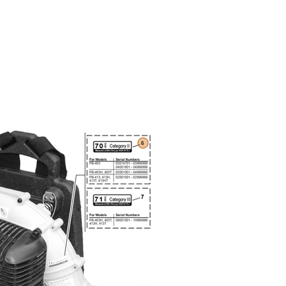 ECHO part X508000130 — IPL diagram snippet (6x zoom, amber highlight)