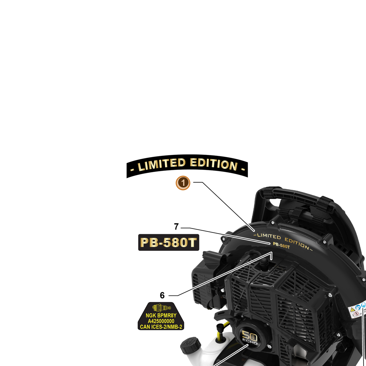 ECHO part X530000660 — IPL diagram snippet (6x zoom, amber highlight)