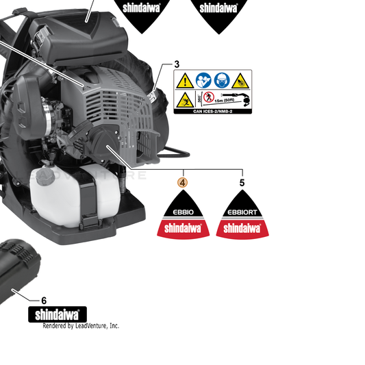 Echo part X560000080 — IPL diagram snippet (6x zoom, amber highlight)