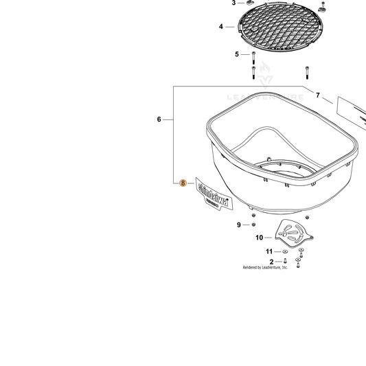 Echo part X562002120 — IPL diagram snippet (6x zoom, amber highlight)