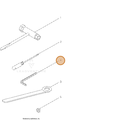 ECHO part X605000120 — IPL diagram snippet (6x zoom, amber highlight)