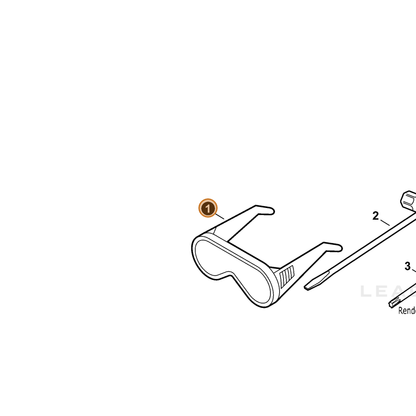 ECHO part X690000080 — IPL diagram snippet (6x zoom, amber highlight)