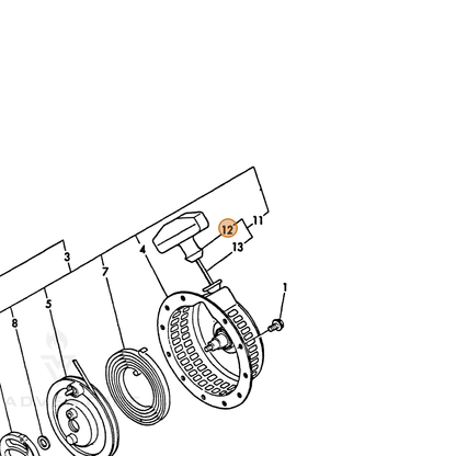 ECHO part Y16026076620 — IPL diagram snippet (6x zoom, amber highlight)