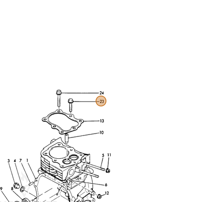 ECHO part Y16061004172 — IPL diagram snippet (6x zoom, amber highlight)