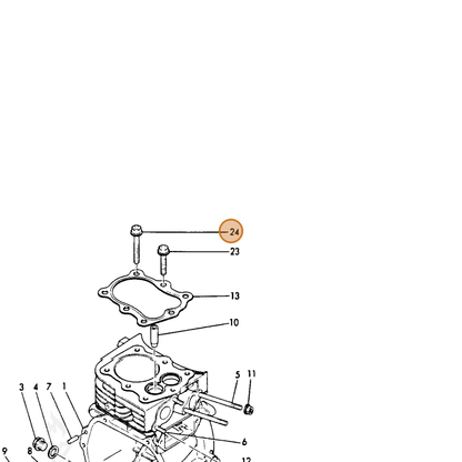 ECHO part Y16061004192 — IPL diagram snippet (6x zoom, amber highlight)