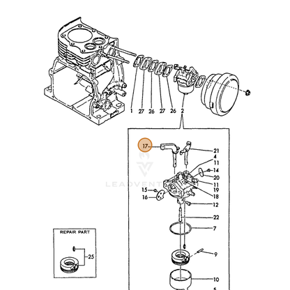 ECHO part Y16061056690 — IPL diagram snippet (6x zoom, amber highlight)