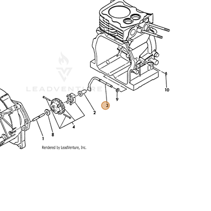 ECHO part Y16061061310 — IPL diagram snippet (6x zoom, amber highlight)