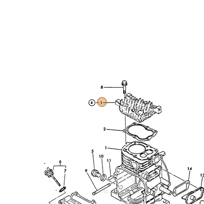 ECHO part Y16066401010 — IPL diagram snippet (6x zoom, amber highlight)