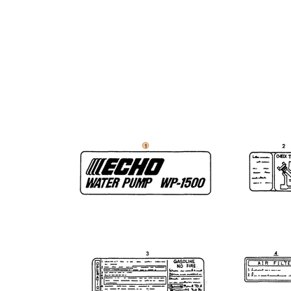 ECHO part Y16066407150 — IPL diagram snippet (6x zoom, amber highlight)