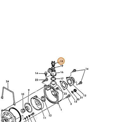 ECHO part Y16066495660 — IPL diagram snippet (6x zoom, amber highlight)