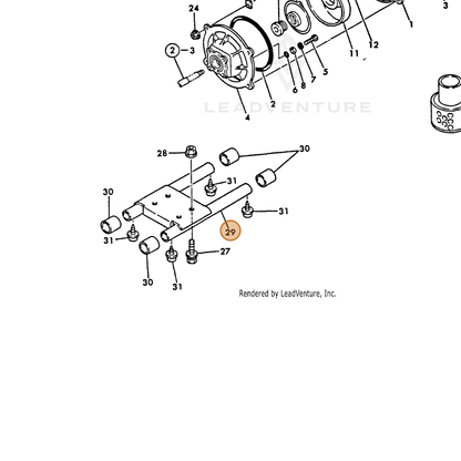 ECHO part Y16066495700 — IPL diagram snippet (6x zoom, amber highlight)
