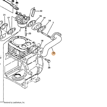 ECHO part Y16066756850 — IPL diagram snippet (6x zoom, amber highlight)