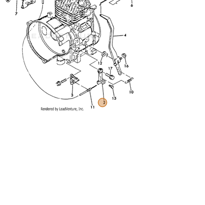 ECHO part Y16066766050 — IPL diagram snippet (6x zoom, amber highlight)