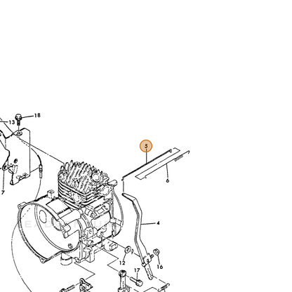 ECHO part Y16066766200 — IPL diagram snippet (6x zoom, amber highlight)