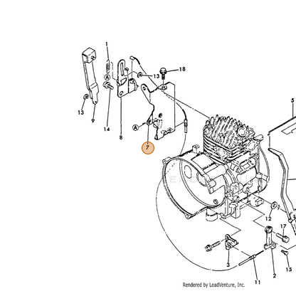 ECHO part Y16066766300 — IPL diagram snippet (6x zoom, amber highlight)