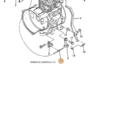 ECHO part Y16066766380 — IPL diagram snippet (6x zoom, amber highlight)