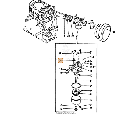 ECHO part Y16071056720 — IPL diagram snippet (6x zoom, amber highlight)